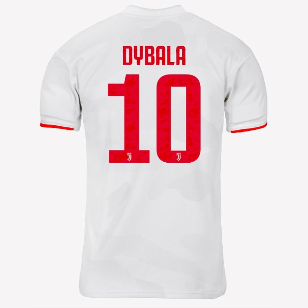 Camiseta Juventus NO.10 Dybala 2ª Kit 2019 2020 Gris Blanco